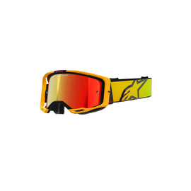 Alpinestars Vision 8 Corp Goggles Mirrored Red Lens - Yellow Pink