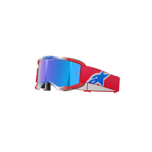 Load image into Gallery viewer, Alpinestars Vision 5 Corp Goggles With Mirror Blue Lens - Red White Blue