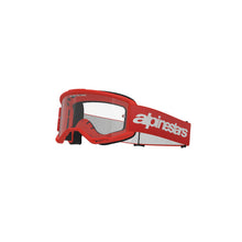 Load image into Gallery viewer, Alpinestars Vision 3 Wordmark Goggles - Clear Lens - Red