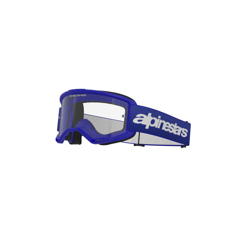 Alpinestars Vision 3 Wordmark Goggles - Clear Lens - Blue