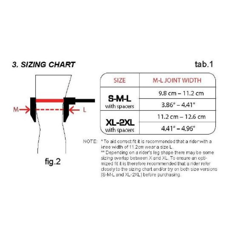 Alpinestars Fluid Tech Left Knee Brace With Spacers - Anthracite Red White