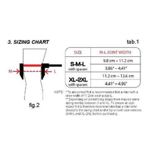 Load image into Gallery viewer, Alpinestars Fluid Tech Left Knee Brace With Spacers - Anthracite Red White