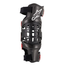 Load image into Gallery viewer, Alpinestars Bionic 10 Carbon Motorcycle Knee Brace - Left - Black/Red
