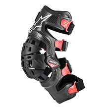 Load image into Gallery viewer, Alpinestars Bionic 10 Carbon Motorcycle Knee Brace - Left - Black/Red