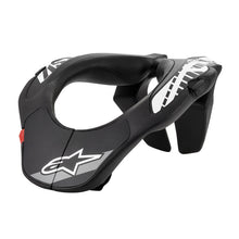 Load image into Gallery viewer, Alpinestars Youth Neck Support - Black/White - View 1 | Everest Motorcycles
