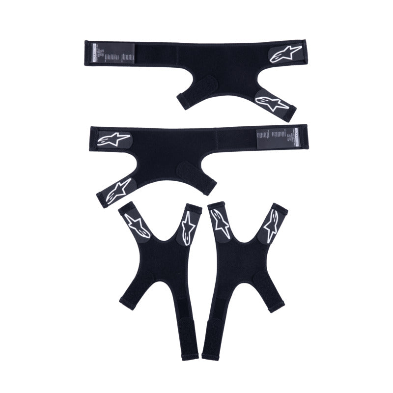 Alpinestars Straps Set L&R For Rk-7 Knee Brace - Black White
