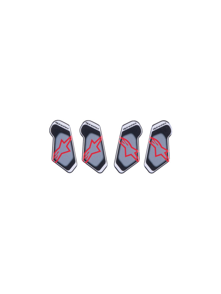 Alpinestars Resin Stikers Set For Rk-7 Knee Brace - Black/Red/White