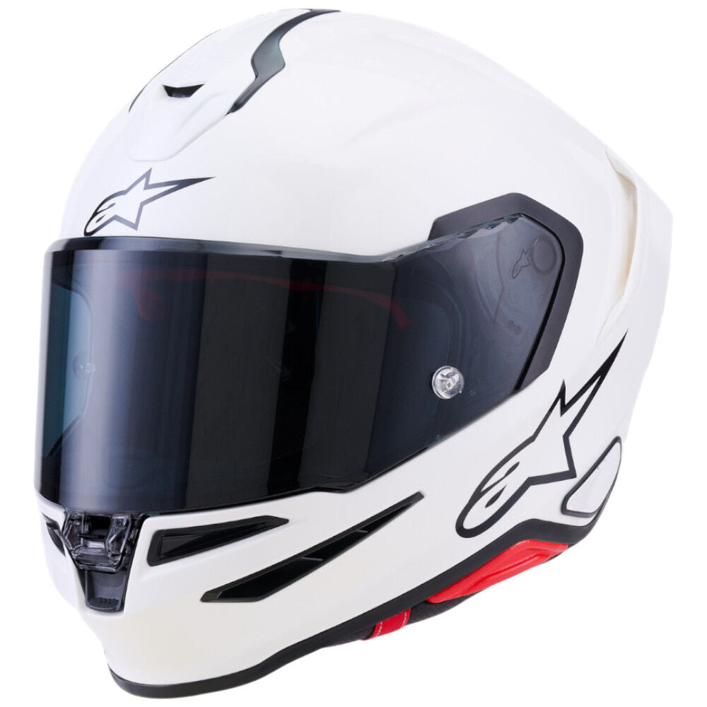 Alpinestars Supertech S-R7 Solid ECE06/DOT Full Face Helmet  White Glossy
