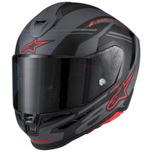Load image into Gallery viewer, Alpinestars Supertech S-R7 A-Core ECE06/DOT Full Face Helmet  Black/Gray/Red Matte