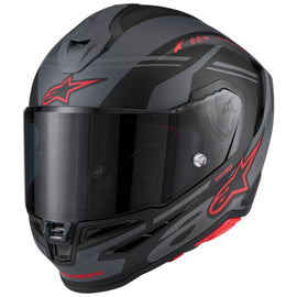 Alpinestars Supertech S-R7 A-Core ECE06/DOT Full Face Helmet  Black/Gray/Red Matte
