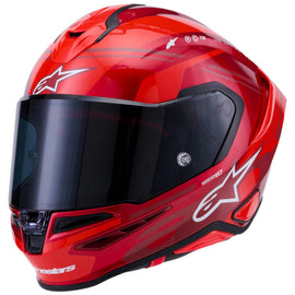Alpinestars Supertech S-R7 A-Core ECE06/DOT Full Face Helmet  Red/White Glossy