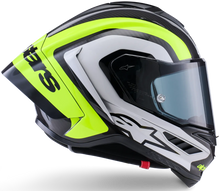 Load image into Gallery viewer, Alpinestars Supertech SR10 Arius ECE 22.06 Helmet - Black/Silver/Yellow - MotoHeaven