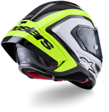 Load image into Gallery viewer, Alpinestars Supertech SR10 Arius ECE 22.06 Helmet - Black/Silver/Yellow - MotoHeaven