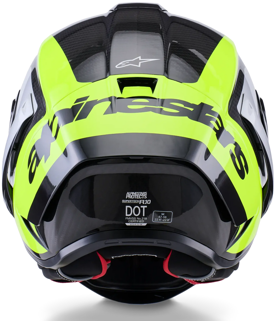Alpinestars Supertech SR10 Arius ECE 22.06 Helmet - Black/Silver/Yellow - MotoHeaven