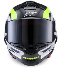 Load image into Gallery viewer, Alpinestars Supertech SR10 Arius ECE 22.06 Helmet - Black/Silver/Yellow - MotoHeaven