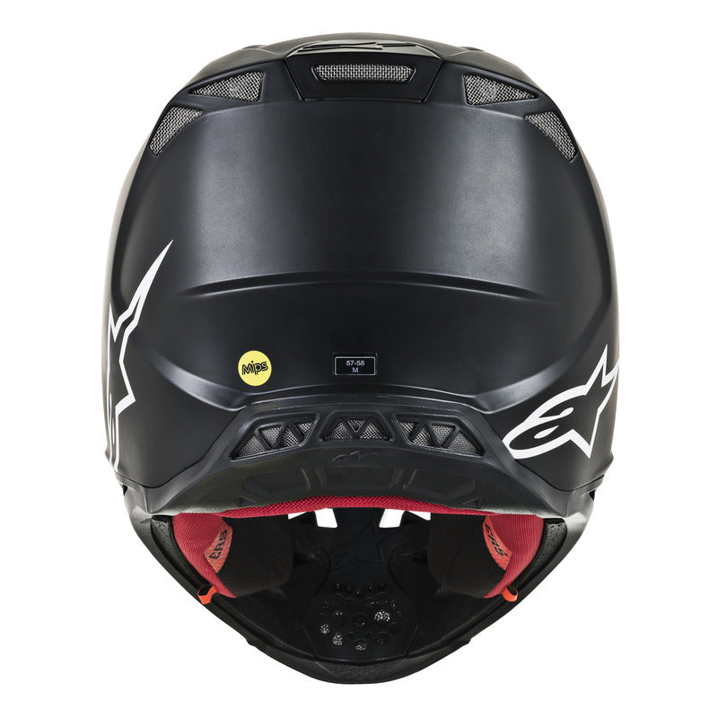 Alpinestars MX 2019 S-M8 Solid Motocross Helmet - Matte Black - View 5 | Everest Motorcycles