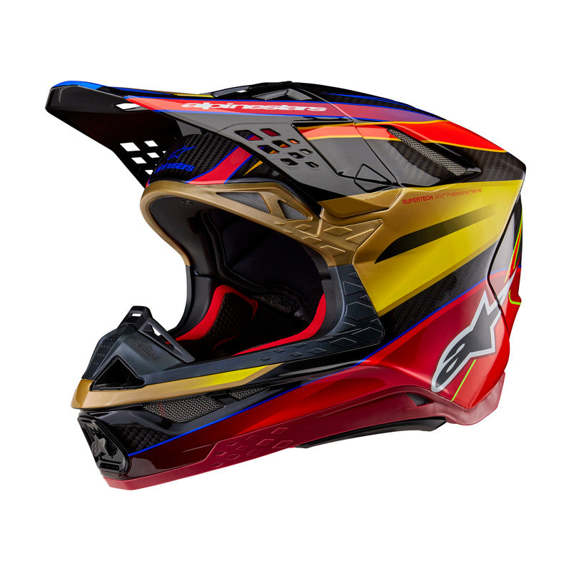 Alpinestars Supertech SM10 Era Ece 22.06 Helmet - Gold Yellow Rio Gloss - View 1 | Everest Motorcycles
