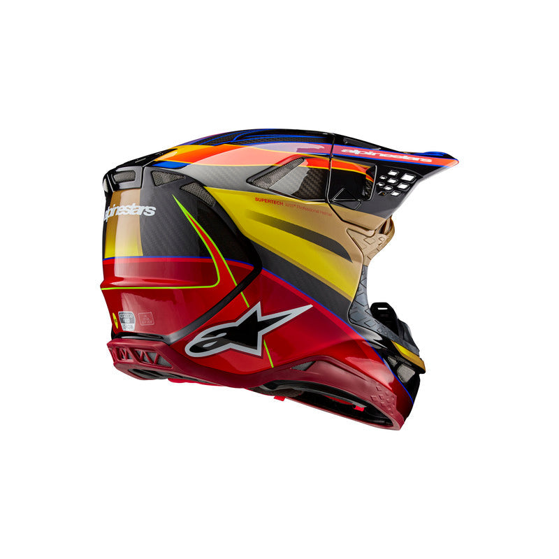 Alpinestars Supertech SM10 Era Ece 22.06 Helmet - Gold Yellow Rio Gloss - View 2 | Everest Motorcycles