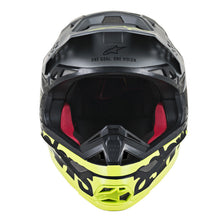 Load image into Gallery viewer, Alpinestars MX 2019 S-M8 Radium Motocross Helmet - Black/Fluro/Grey - View 2 | Everest Motorcycles