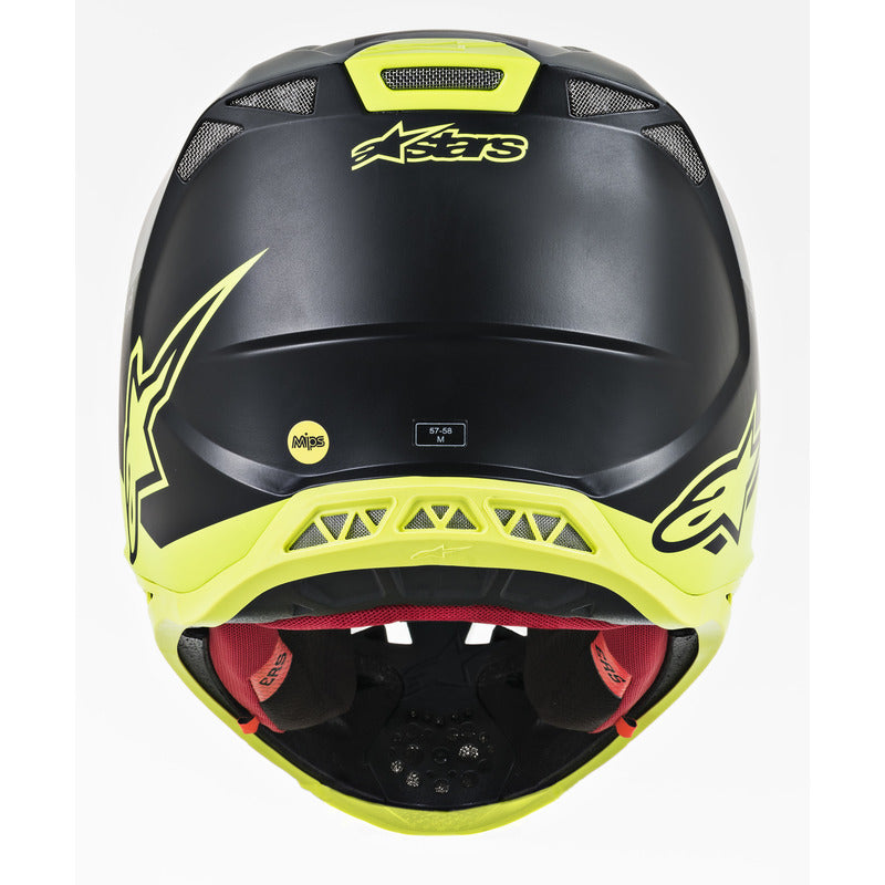 Alpinestars MX 2019 S-M8 Radium Motocross Helmet - Black/Fluro/Grey - View 5 | Everest Motorcycles