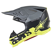 Load image into Gallery viewer, Alpinestars MX 2019 S-M8 Radium Motocross Helmet - Black/Fluro/Grey - View 6 | Everest Motorcycles