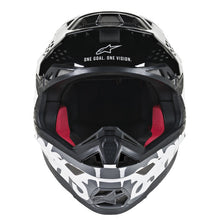 Load image into Gallery viewer, Alpinestars MX 2019 S-M8 Radium Motocross Helmet - Black/White/Grey - View 2 | Everest Motorcycles