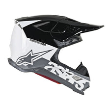 Load image into Gallery viewer, Alpinestars MX 2019 S-M8 Radium Motocross Helmet - Black/White/Grey - View 3 | Everest Motorcycles