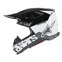 Load image into Gallery viewer, Alpinestars MX 2019 S-M8 Radium Motocross Helmet - Black/White/Grey - View 6 | Everest Motorcycles