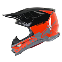 Load image into Gallery viewer, Alpinestars MX 2019 S-M8 Radium Motocross Helmet - Fluro Red/Black - View 6 | Everest Motorcycles