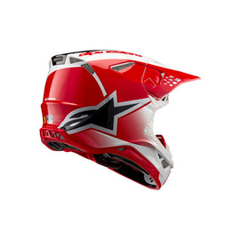 Alpinestars Supertech SM10 Unite Helmet - Red White Gloss - View 2 | Everest Motorcycles