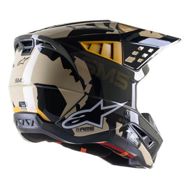 Alpinestars SM5 Rover ECE Helmet - Kak/Black/Camo Orange - View 2 | Everest Motorcycles