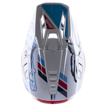 Load image into Gallery viewer, Alpinestars SM5 Action Helmet - Gloss White Cyan Dark Blue - View 5 | Everest Motorcycles