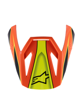 Load image into Gallery viewer, Alpinestars SM3 Youth Fray ECE06 Visor - Black Orange Fluro-Yellow Glossy | Everest Motorcycles