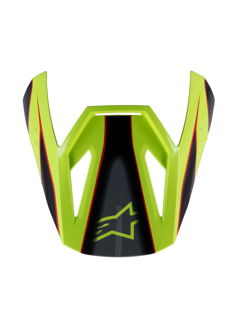 Alpinestars SM3 Youth Fray ECE06 Visor - Red Fluro-Yellow Black | Everest Motorcycles