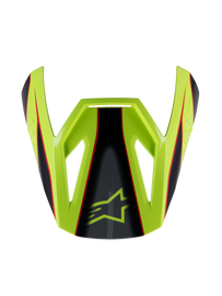 Alpinestars SM3 Youth Fray ECE06 Visor - Red Fluro-Yellow Black | Everest Motorcycles