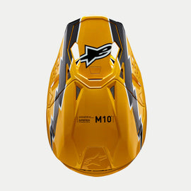 Alpinestars Sm10 22.06 Ampress Visor  - Black Yellow Gloss | Everest Motorcycles