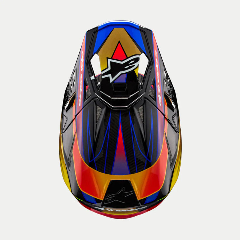 Alpinestars Sm10 22.06 - Era Visor - Gold Yellow Rio Red Gloss | Everest Motorcycles