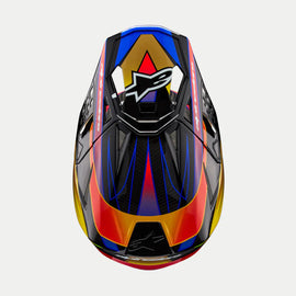 Alpinestars Sm10 22.06 - Era Visor - Gold Yellow Rio Red Gloss | Everest Motorcycles