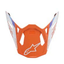 Load image into Gallery viewer, Alpinestars Visor Supertech M8 Contact Motorcycle Helmet Visor/Peak - Orange/White | Everest Motorcycles