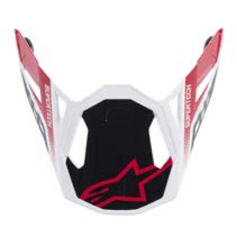 Alpinestars Supertech S-M8 Triple Helmet Visor - Red/White | Everest Motorcycles