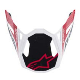 Alpinestars Supertech S-M8 Triple Helmet Visor - Red/White | Everest Motorcycles