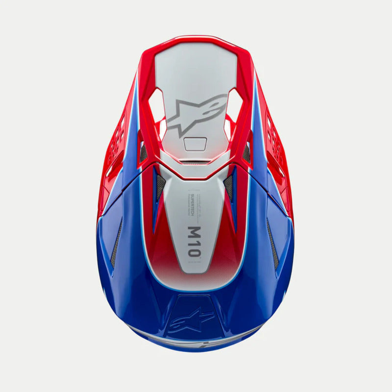Alpinestars Sm10 22.06 - Aeon Visor - Bright Red Blue Gloss | Everest Motorcycles