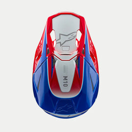 Alpinestars Sm10 22.06 - Aeon Visor - Bright Red Blue Gloss | Everest Motorcycles