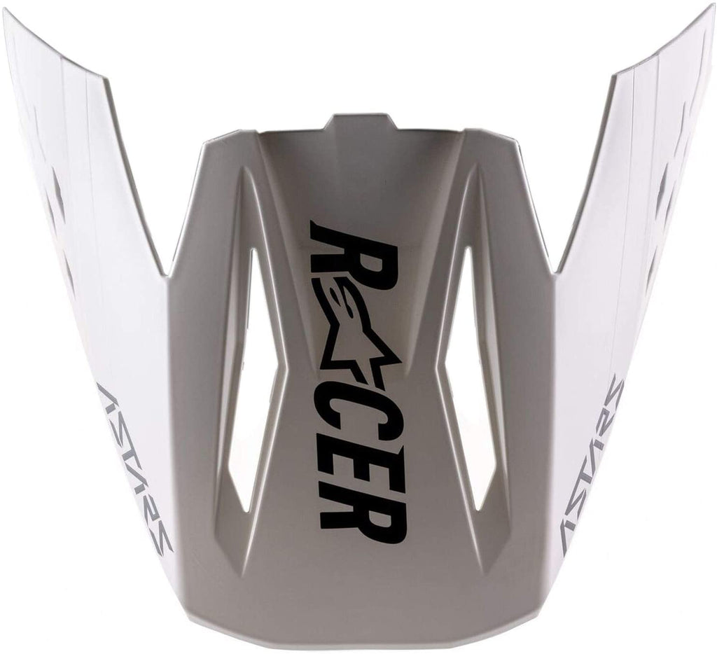 Alpinestars Visor Supertech M5 Rayon Motorcycle Helmet Visor/Peak - Matte Black/White | Everest Motorcycles