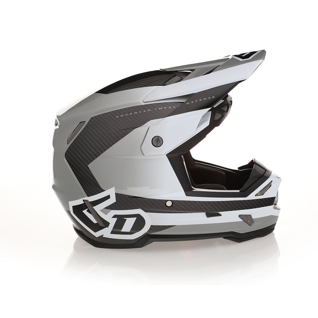 6D ATR-3 Pure Series MX Full Face Helmet - Gloss White