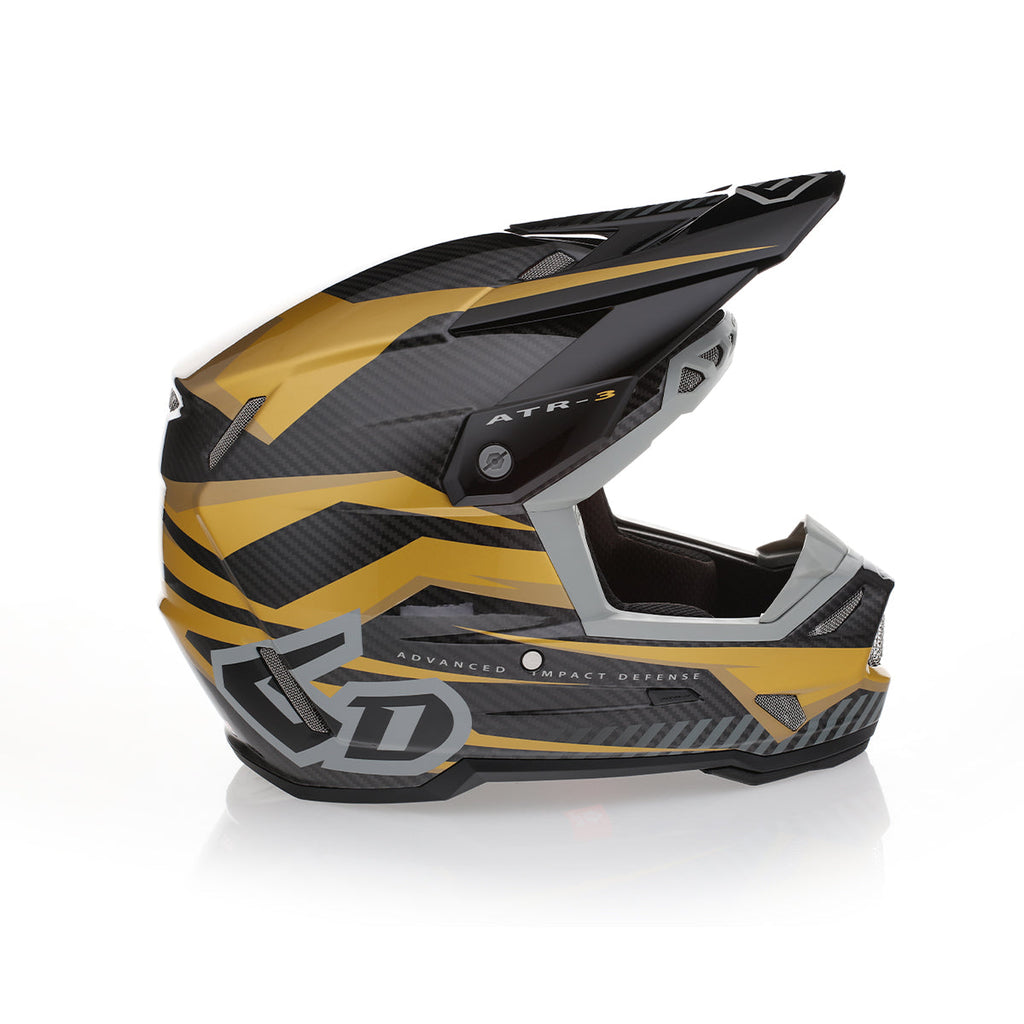 6D ATR-3 Rival Series MX Full Face Helmet - Gloss Gold