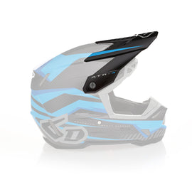 6D ATR-3 Rival Series Helmet Peak - Gloss Cyan