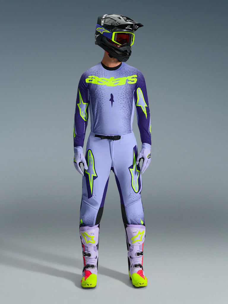 Alpinestars 2026 Supertech Scenz Pants - Purple/Fluro-Yellow - View 5 | Everest Motorcycles