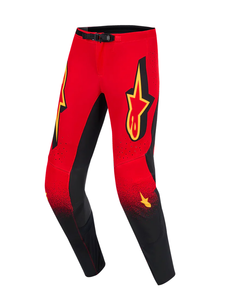 Alpinestars 2026 Supertech Scenz Pants - Red/Black/Yellow - View 1 | Everest Motorcycles