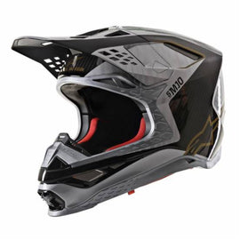 Alpinestars Sm10 Alloy Visor - Silver Black Gold | Everest Motorcycles